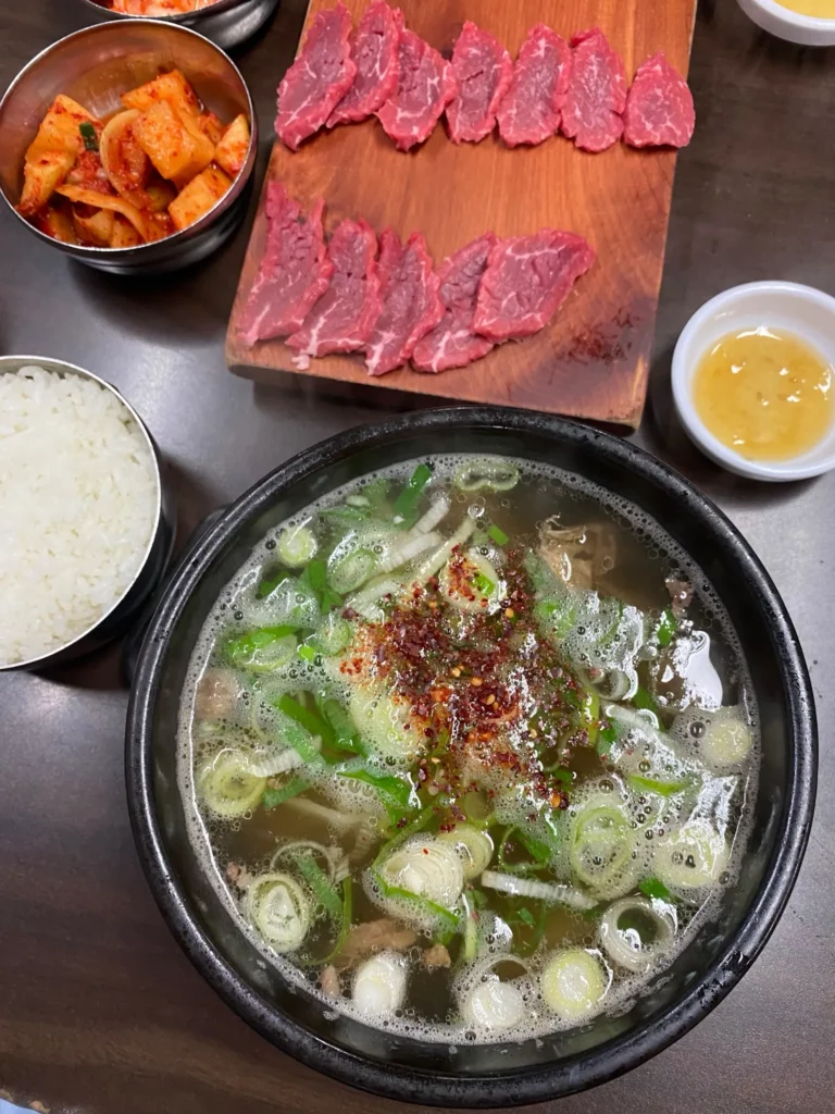 韓国料理 チゲ鍋 大田 儒城区 テピョン 牛肉スープ