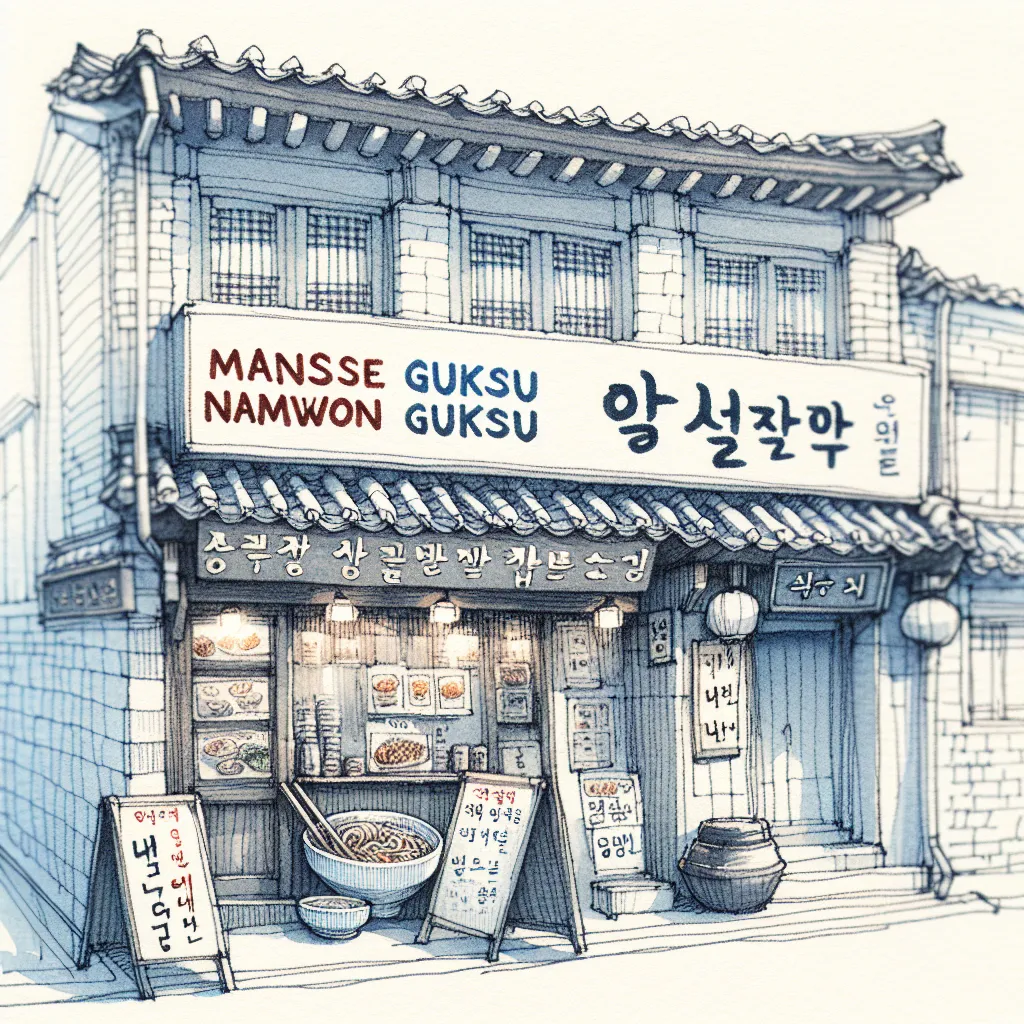 manse-guksu-namwon-guksu-galmak-sikdang