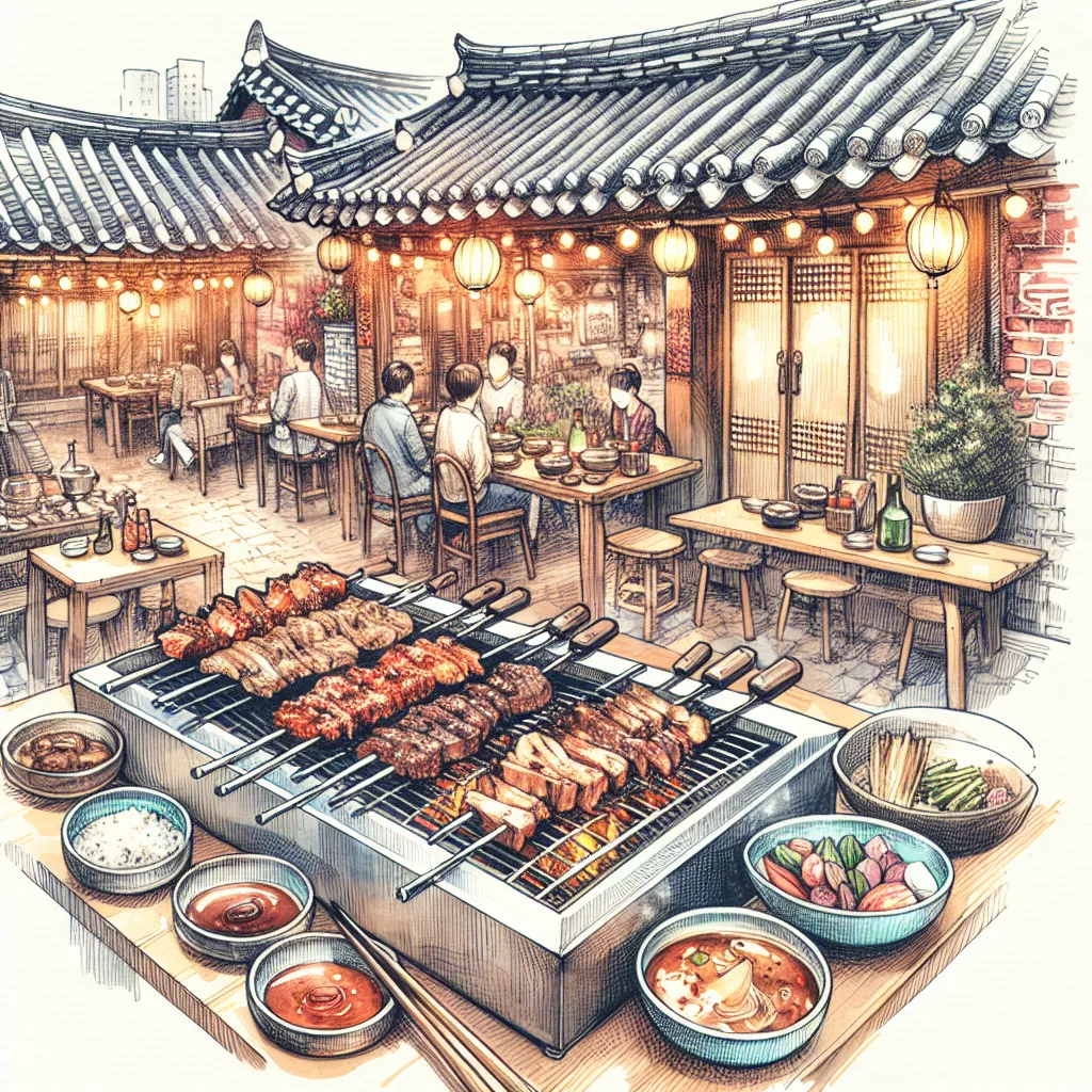 한식-맛집-요리-여행-최고의 바비큐-갈비 레스토랑을 맛보세요.